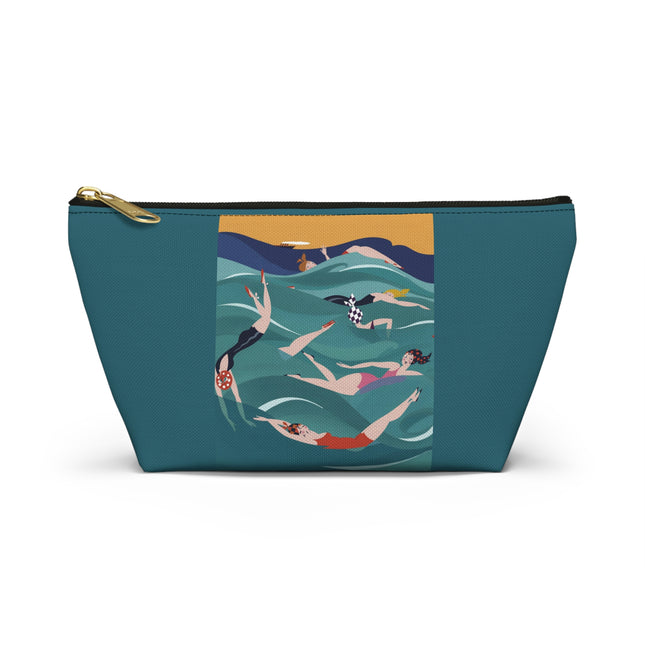 Summer Splash Cosmetic Bag – Carefree Beach Joy & Mid-Century Fun