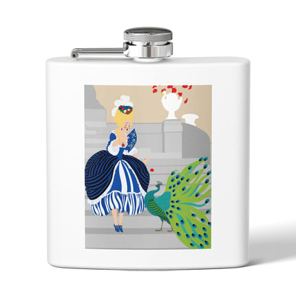 Peacock Courtesan Flask – Whimsical Elegance & Royal Splendor
