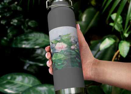 Water Lilies by Karl Hagemeister Copper Vacuum Insulated Bottle, 22oz