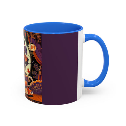 Theatrical Halloween Mice on Teacup Colorful Mugs (11oz, 15oz)