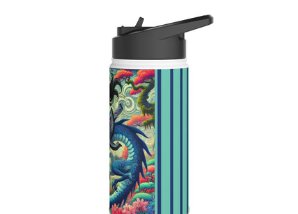 Mystic Guardian of the Sky Stainless Steel Water Bottle, Standard Lid
