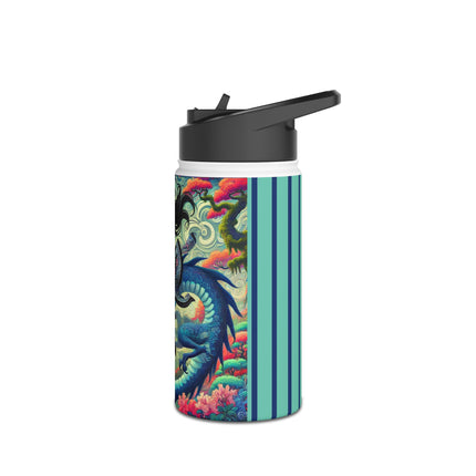 Mystic Guardian of the Sky Stainless Steel Water Bottle, Standard Lid