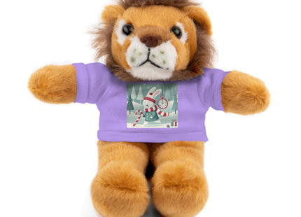 Candy Cane Timekeeper Bunny Stuffed Animals with Tee