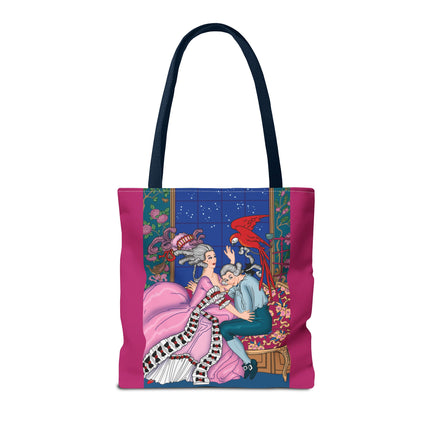 The Jealous Parrot by George Barbier Tote Bag (AOP)
