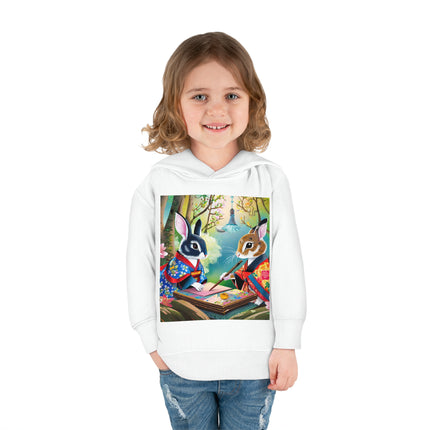 Fairy Animals Writing Wishes Toddler Pullover Fleece Hoodie