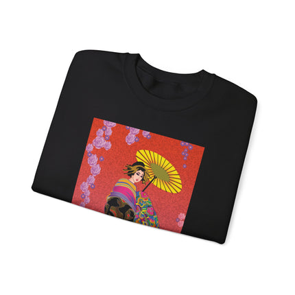 Enchanting Geisha Unisex Heavy Blend™ Crewneck Sweatshirt