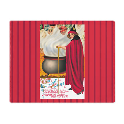 The Hallowe'en Cauldron In the Firelight's Gleam Placemat, 1pc