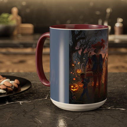 ♥️🎃 The Queen Of Hearts Halloween Masquerade Colorful Mug – Royal Halloween Fantasy