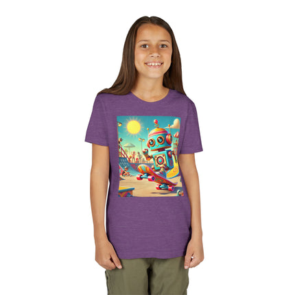 Skate Park Robot Youth Short Sleeve Tee