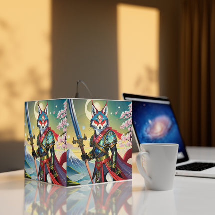 Cyberpunk Samurai Light Cube Lamp