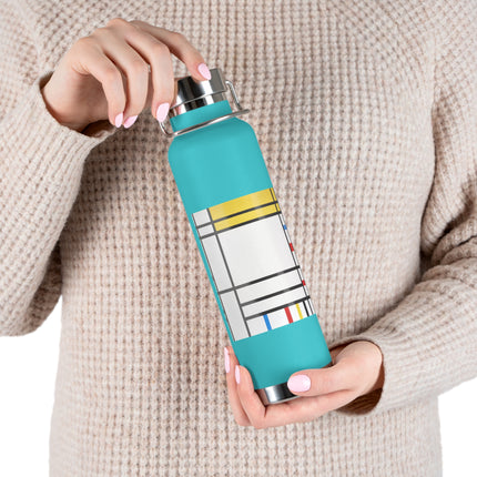 Place de la Concorde by Piet Mondrian Copper Vacuum Insulated Bottle, 22oz