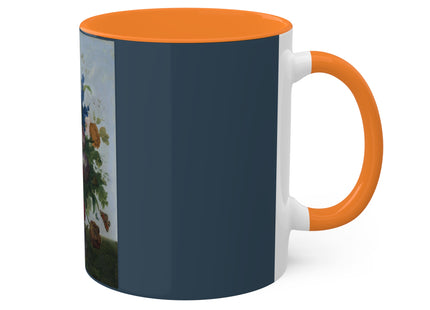 Bouquet of Flowers and a Nest by Sebastian Wegmayr Colorful Mugs, 11oz