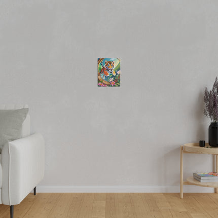 Majestic Tiger Cub Matte Canvas, Stretched, 0.75"