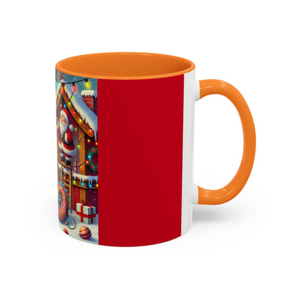 Playful Dragon's Christmas Colorful Mugs (11oz, 15oz)