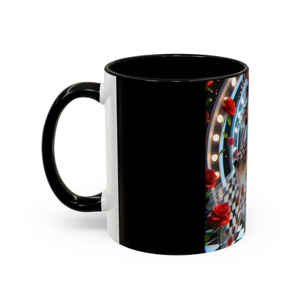 Halloween Witch Through the Mirror Colorful Mugs (11oz, 15oz)