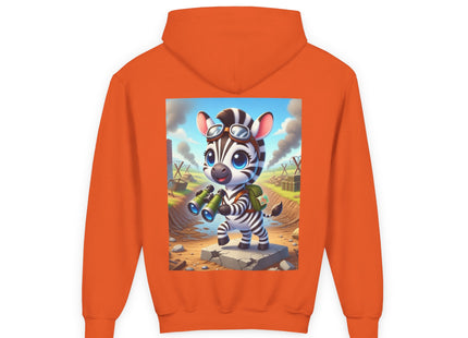 Zebra Lookout Youth Heavy Blend Hooded Sweatshirt