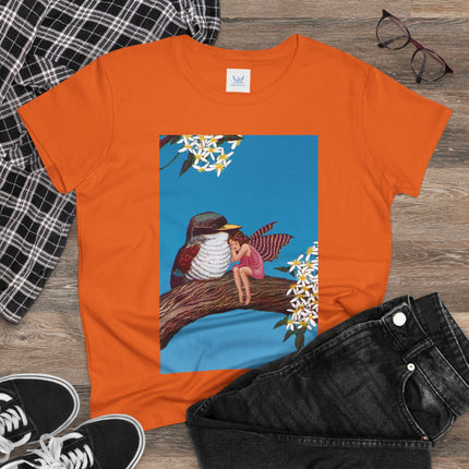 Magnolia Fairy and the Woodland Bird Cotton Tee