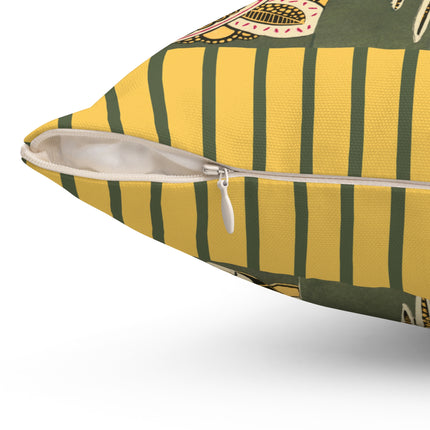 La décoration moderne dans le textile Pl. 2 by Gaston Charlet Spun Polyester Square Pillow