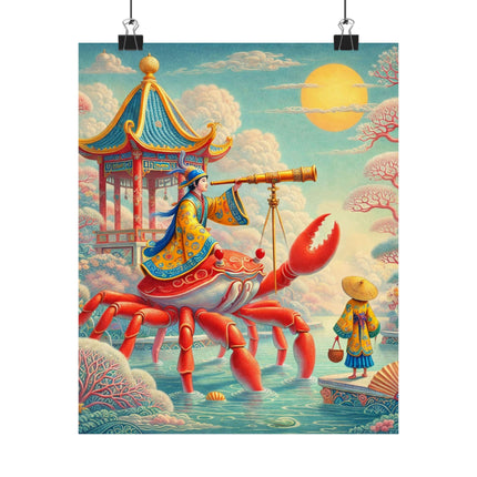 The Celestial Crab Navigator Matte Vertical Posters