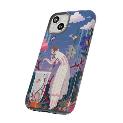 🐠🌸 The Enchanted Aquarium Garden Phone Case – Art Deco Underwater Fantasy