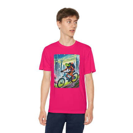 Cyberpunk Frog Youth Competitor Tee