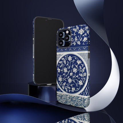 Blue Flower Pattern by Owen Jones Phone Cases