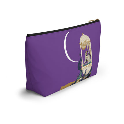 Moonlit Reverie Pavilion Cosmetic Bag – Art Deco Elegance & Mystical Serenity