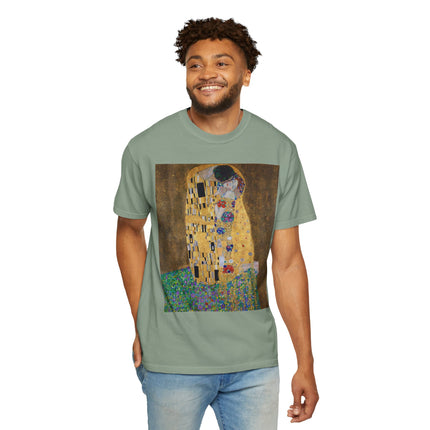 The Kiss by Gustav Klimt Unisex Garment-Dyed T-shirt