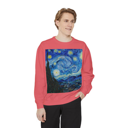 The Starry Night by Vincent Van Gogh Garment-Dyed Sweatshirt