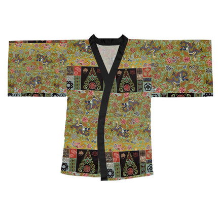Chinois et Japonais 2 by Auguste Racinet Long Sleeve Kimono Robe (AOP)