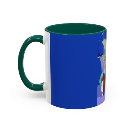 Wishes Beneath the Comet Sky Colorful Mug (11oz, 15oz) – Celestial Magic, Art Deco Elegance & Dreamy Wonder