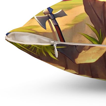 Watchful Guardian Spun Polyester Square Pillow