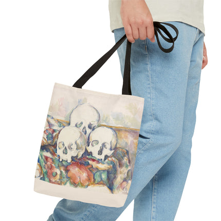 The Three Skulls by Paul Cézanne Tote Bag (AOP)