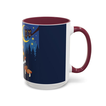 🎃🐈‍⬛ The Little Pumpkin Witch And Her Black Cat Colorful Mug – Whimsical Halloween Charm