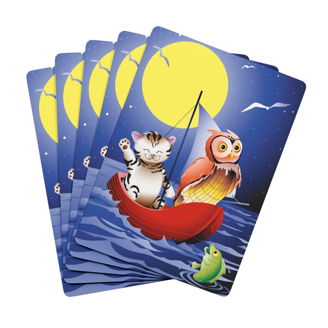 Embarking on a Moonlit Journey Playing Cards