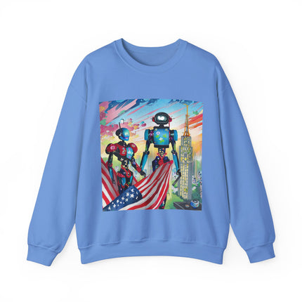 High Fashion Cyberpunk CIA Robots Unisex Heavy Blend™ Crewneck Sweatshirt