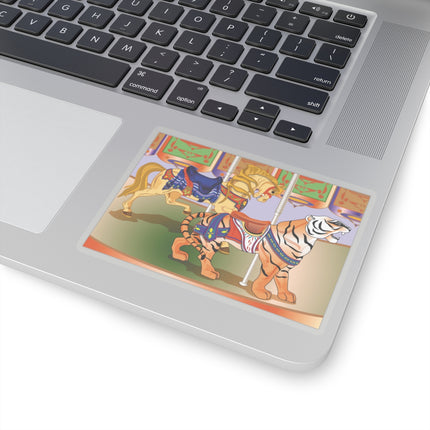 Carousel Splendor Kiss-Cut Stickers (4 Sizes)
