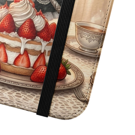 🍓🐱 The Patisserie Kitten Flip Case – Sweet Charm & Storybook Delight