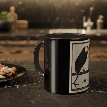 A Lame Marabou by Samuel Jessurun de Mesquita Colorful Mugs, 11oz