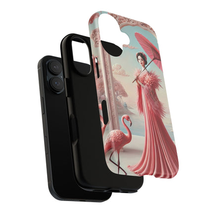 Petals, Porcelain, and Flamingos Phone Cases