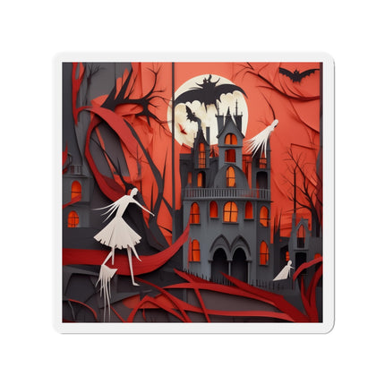 Halloween Night Scene Die-Cut Magnets (5 Sizes)