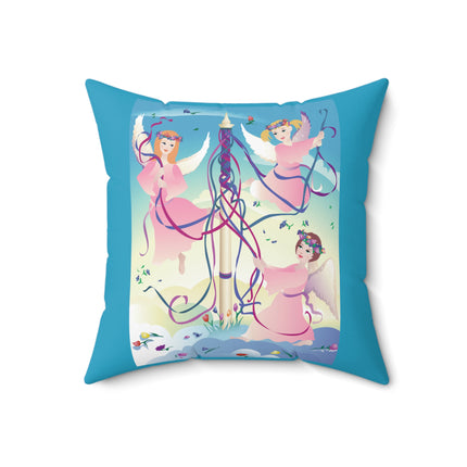 Angelic Revelry Spun Polyester Square Pillow