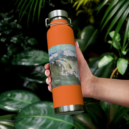 The Wave by Karl Hagemeister Copper Vacuum Insulated Bottle, 22oz