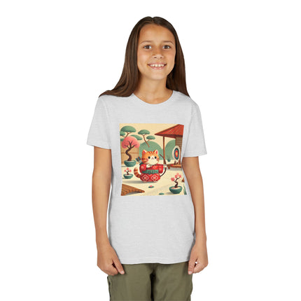 Archer Kitten in the Zen Garden Youth Short Sleeve Tee