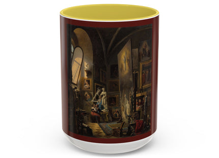 Raphael and his Muse in the Atelier by Vincenzo Abbati Colorful Mugs (11oz, 15oz)