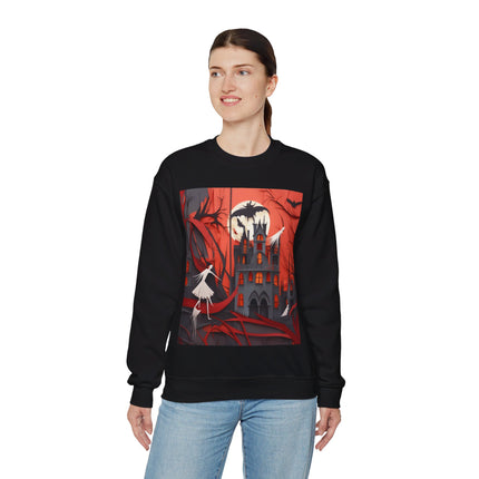 Halloween Night Scene Unisex Heavy Blend™ Crewneck Sweatshirt