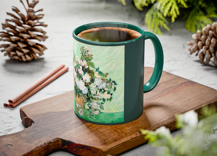 Roses by Vincent Van Gogh Colorful Mugs (11oz, 15oz)