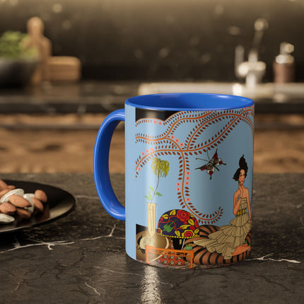 Minuit … ou l’appartement à la mode by George Barbier Colorful Mugs (11oz, 15oz)