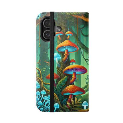 🐅🌿 Silent Stripes Flip Case – Stealth, Grace & Enchanted Forest