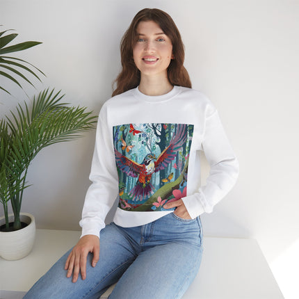 Colorful Raptor Unisex Heavy Blend™ Crewneck Sweatshirt